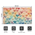 thumbnail image 5 of Colorful Hearts Door Mats Rug Decorative Doormat Welcome Floor Mat Non Slip Washable Bathroom Kitchen Entrance Rug for Indoor Outdoor Home Decor, 17 X 30 Inch, 5 of 7