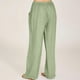 thumbnail image 3 of Pantalones anchos de lino con cintura alta y cordón para mujer: pantalones elásticos tipo palazzo para yoga, ideales para llevar con ropa informal, 3 of 7
