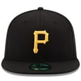 thumbnail image 2 of Men's New Era Black Pittsburgh Pirates Game Authentic Collection On-Field 59FIFTY Fitted Hat, 2 of 5