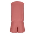 thumbnail image 6 of Yievot Short Sets for Women 2 Piece Linen Summer Outfit Crop Tank Top and Shorts Casual Vacation Outfits with Pockets, 6 of 9