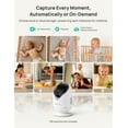 thumbnail image 4 of Dr.Care 5" Smart WiFi Baby Monitor with Dual 2K Camera, Split Screen, APP Control, Cry & Motion Detection, Pan-Tilt-Zoom, Temp, Night Vision, 4 of 10