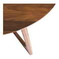thumbnail image 6 of Round Walnut Dining Table - Mid-Century Modern Table, 47" Diameter, Compact Dining Room Table, 6 of 9
