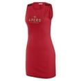thumbnail image 2 of Women's WEAR by Erin Andrews x Gracie Hunt Scarlet San Francisco 49ers Ribbed Tank Dress, 2 of 4