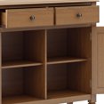 thumbnail image 6 of Simpli Home Connaught 40 inch Wide Solid Wood Traditional Entryway Storage Cabinet in Light Golden Brown, 6 of 7