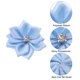 thumbnail image 3 of Uxcell 1.2 Inch Small Ribbon Flowers Satin Ribbon Flowers Mini Fabric Flowers Light Blue 50 Pcs, 3 of 7