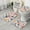 Pioneer Flower Floral, variant on Pioneer Flower Floral Print Pattern Bathroom Rugs Sets 3 Piece,Toilet Cover Set,Absorbent Non Slip Bathroom Mats Sets with U-Shaped Contour Rug Toilet Rug Set
