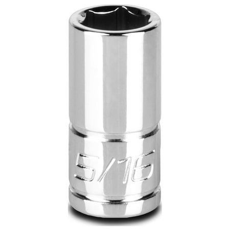 UPC: 0886352121583 | Capri Tools 5/16-Inch Shallow Socket  1/4-Inch Drive  6-Point  SAE