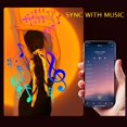 thumbnail image 2 of Sunset Lamp Projector,Music Sync Color Changing RGB,Smart Sunset Light Projection with App Control/Remote Control,UFO Shape,Night Light for Photography/Selfie/Home/Tiktok /Bedroom D¨|cor, 2 of 5