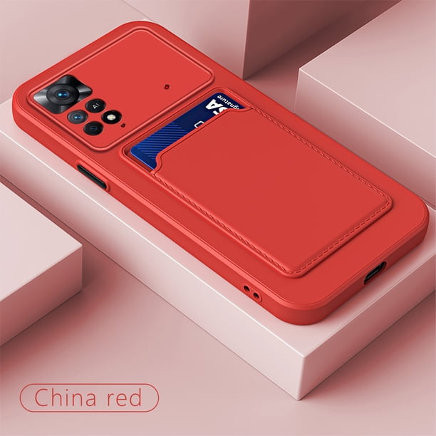 Funda de silicona blanda a prueba de golpes para Xiaomi Redmi Note, carcasa con ranuras para tarjetas, 11, 10, 9 Pro Max, 9S, 9T, 9A, 9C, 10X, 8, 7, 8A, 7A