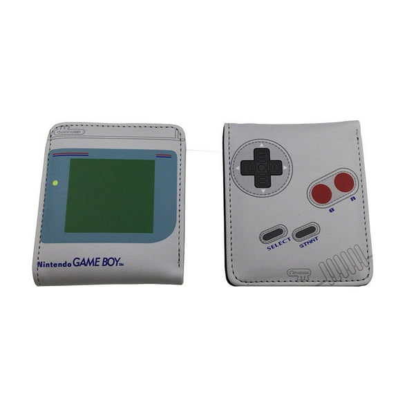 ZC Boys Wallet Cute Leather Bifold Wallet Video Game for Teen Boys Cool Credit Card Cash Id Holder Rfid Blocking Fun Gamer Bi Fold Small Wallets With Coin Pocket Slim Gray Teens Little Boy Youth