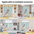 thumbnail image 5 of Easter Kitchen Curtains Window Panels, Farmhouse Spring Rabbit Eggs Flowers Leaf Wood Insulated Window Treatment Curtain, Grommet Curtains for Bedroom/Living Room/Bathroom, 2 Piece 42"Wx54"L, 5 of 8
