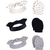 Hudson Baby Unisex Cotton Headband and Scratch Mitten Set