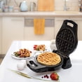 thumbnail image 5 of Moss & Stone Belgian Waffle Maker, Electric Waffle Machine, Flips & Non-Stick Grids,Temperature Control, Round Waffle (Black), 5 of 5