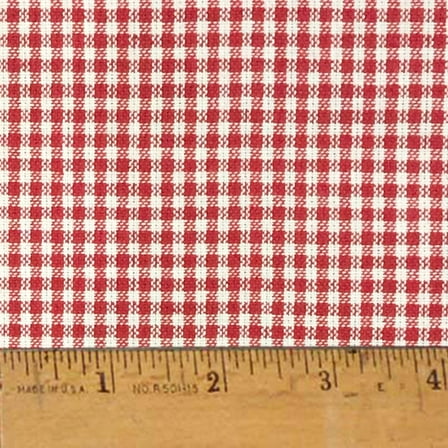 JCS Cherry Red 2 Homespun Cotton Fabric Sold by the Yard