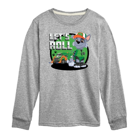 Paw Patrol - Let's Roll Rocky - Toddler And Youth Long Sleeve Graphic T-Shirt