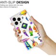 thumbnail image 4 of Compatible with iPhone 14 Pro Max Square Case, Hippie Psychedelic Trippy Alien Mushroom Space Trip Cool Graphic, 4 of 5