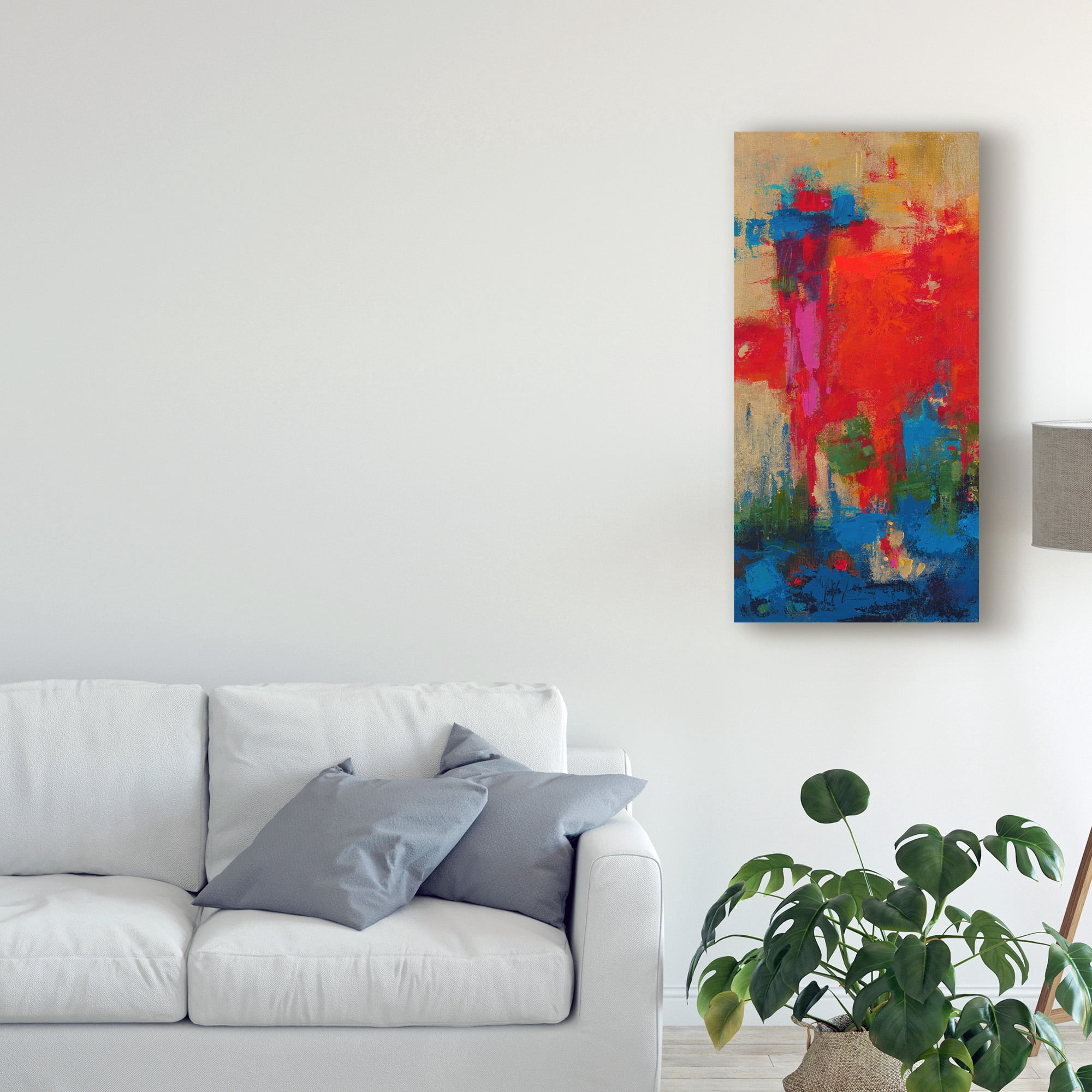 Trademark Fine Art 'Totem Brushstrokes' Canvas Art by Janet Bothne