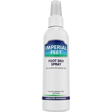 Imperial Feet Foot Deo Spray - Foot & Shoe Deodorizer Spray, Helps Eliminate Smelly Odor & Control Sweat - Antiperspirant Deodorizing Freshener with Mint Scent - Strong, 24-Hour Protection - 150ml