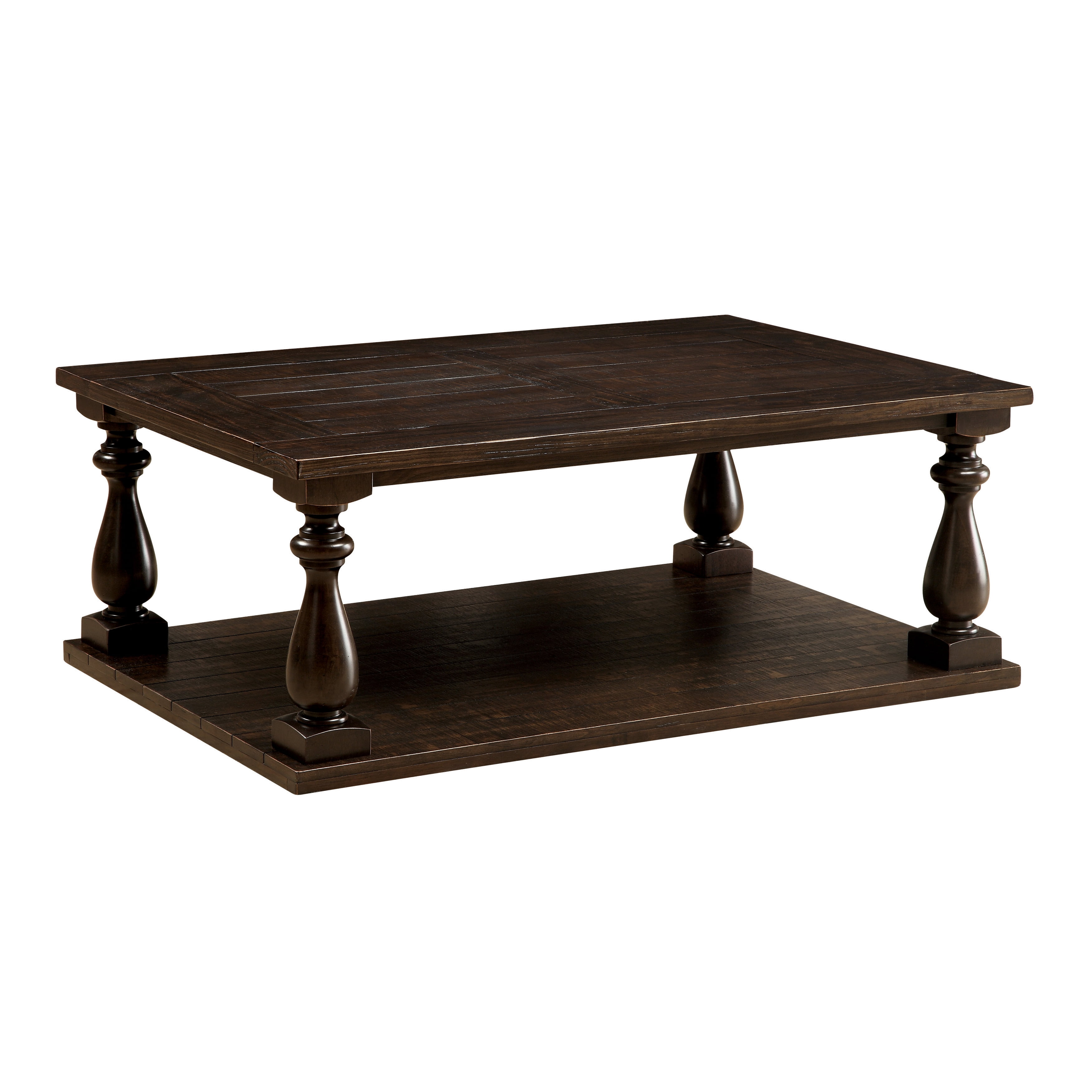 Furniture Of America Peder Transitional Coffee Table Dark Walnut