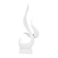 thumbnail image 2 of CoudarTitie Abstract Sculpture Aesthetic Collection Creative Flame Statue Resin Figurine for White, 2 of 9