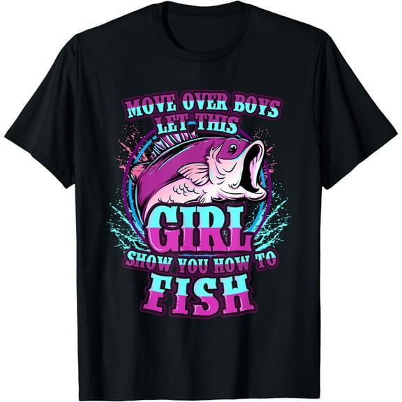 Girls Fishing Shirt Let This Girl Show You How To Fish T-Shirt
