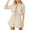 Beige, variant on Jumpsuits for Women V Neck Drawstring Puff Sleeve Loose Elastic Waisted Wide Leg Shorts Rompers