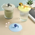 thumbnail image 7 of 1Pc Silicone Cup Cover,4.7inch Creative Mug Lid, Reusable Drink Lid for Water Bottles, Leakproof Splash Guard, Dust Cover for Tumblers, Kitchen Cup Accessories for Mugs Tea Coffee Cup, 7 of 7