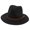 Black, variant on Panama Hat Straw Weaving UV Protection Men Women Foldable Anti Sun Cap for Beach
