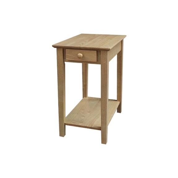 Solid Wood Narrow End Table