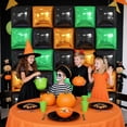 thumbnail image 4 of Black Orange Green Foil Balloon Wall,25Pcs Double Sided Balloons Backdrop Helium Polyester Balloon Tunnel Arch Garland Kit for Halloween Birthday Bridal Anniversary Baby Shower Party Decorations, 4 of 15