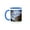 Blue/White, variant on 3drose, Capitol Building, Autumn Trees, Washington Dc, Usa - Us09 Ssm0046 - Scott T. Smith, 11oz Two-tone Black Mug