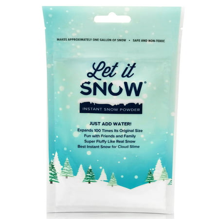 Let it Snow Instant Snow Powder for Slime, Premium Fake Snow Perfect for Cloud Slime Supplies! Made in the USA - Safe and (Best Fake Snow Spray)