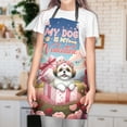 thumbnail image 3 of My Dog Is My Valentine Cute Shih Tzu in Gift Box Apron Lion Dog Lover Gifts for Cooking Grilling Baking Painting Gardening - 3006, 3 of 5