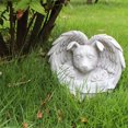 thumbnail image 4 of Estatua de Perro Durmiente, Estatua Conmemoratua de Perro Ángel Realista Impermeable con Alas para Jardín al Aire Libre, 4 of 7