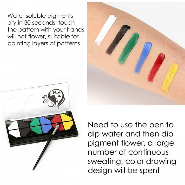20 Colors Professional Face Body Paint Kit,Oil Face&Body Paint Kit
