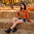 thumbnail image 6 of Dweltoz Halloween Sweatshirt for Women Vintage Witch Graphic Crewneck Pullover Fall Spooky Sweater Casual Long Sleeve Top,Earthy Yellow 3XL, 6 of 6