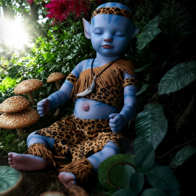Muñeca Reborn ADFO Afanda de 53,3 cm con brillo en la oscuridad