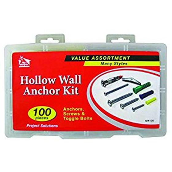 100 Pieces Hollow Wall Anchor Kit Anchors S Toggle Bolts 100 Pieces Hollow Wall Anchor Kit Anchors S Toggle Bolts Many Styles Com