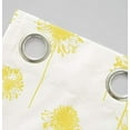 thumbnail image 4 of DriftAway Dandelion Floral Flower Lined Thermal Insulated Energy Saving Window Curtain for Living Room/Bedroom/ Kitchen/Kids, 2 Layer, Rod Pocket, 52"x84" (Yellow), 4 of 5