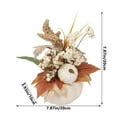 thumbnail image 2 of YIMWNYI Fall Decorations Simulated Pumpkin Maple Leaf Halloween Table Centerpiece, Thanksgiving Party Decor, Autumn Home Ornament, Decorative Props for Wedding and Events, 2 of 7