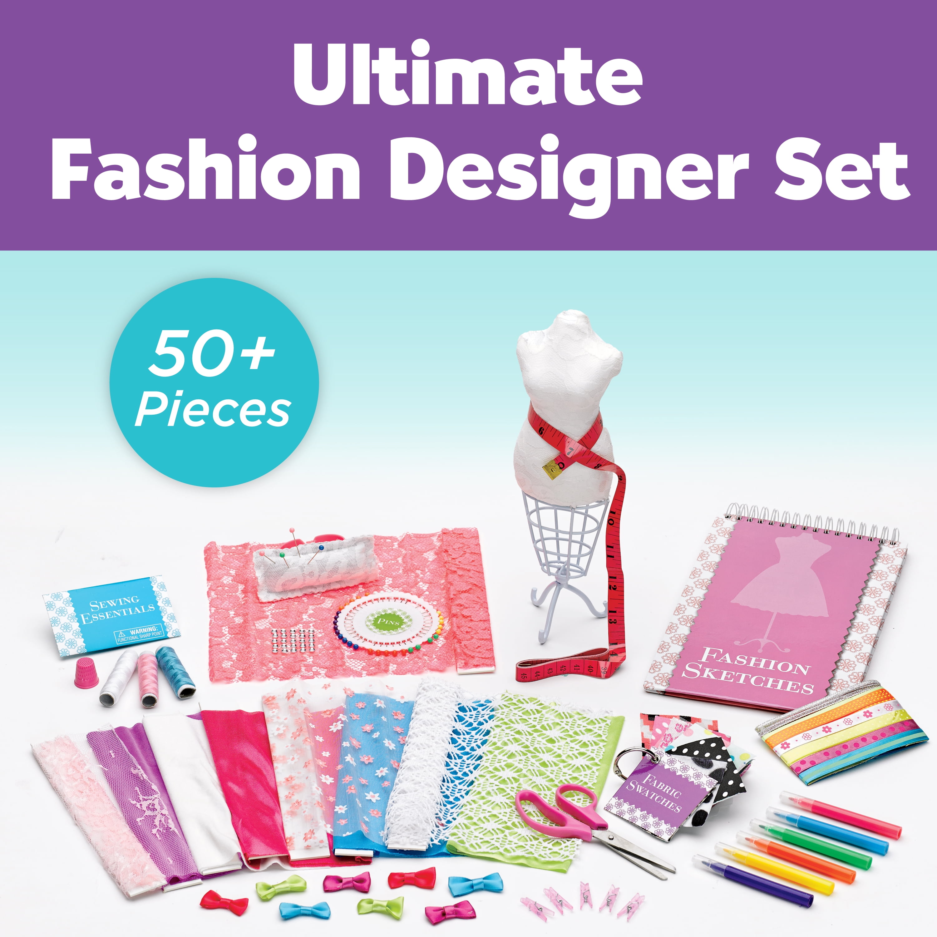Real Fashionista Fashion Design Kit for Kids, Designed by Fashion Designer, Fas