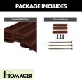 thumbnail image 6 of Homacer 5-in-1 Design 24'' W x 80'' H x 1-3/8'' D Solid Wood Barn Door, Finished and Unassembled, with Pre-drilled Holes for Easy Assemble and Pre-routed Groove, Interior Only (Red Mahogany), 6 of 7