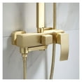 thumbnail image 4 of Rainfall Shower Sets Faucet Mixer Tap With Tub Faucet Brass Luxury Brushed Gold Bath &amp; Shower Faucet Set Bathtub Faucet, 4 of 7