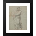 thumbnail image 2 of Edward Francis Burney 11x14 Black Modern Framed Museum Art Print Titled - Study for the Figure of St. Paul, 2 of 5