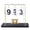 Black, variant on Yajisi Bear Wooden Metal Flip Calendar Daily Reusable Perpetual Desktop Flip Calendar for Office Dormitory White Swing (9.84 inches / 25.0 cm)