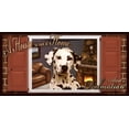thumbnail image 2 of Dalmatian Paws on the Windowsill A House is Not a Home Key and Leash Holder featuring the art of Scott Rogers, 2 of 2