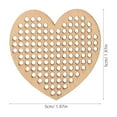 thumbnail image 2 of Greenadscape Heart Shaped Wood Ornaments 20Pcs for Cross Stitch Ornament Khaki, 2 of 8