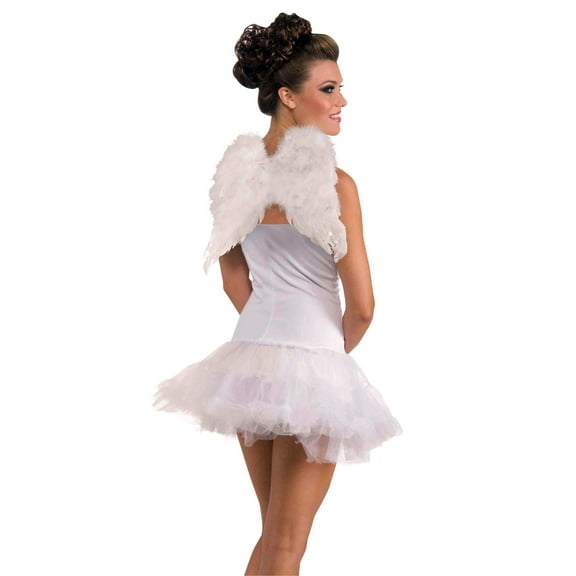 Forum Novelties White Costume Feather Angel Wings One Size Unisex