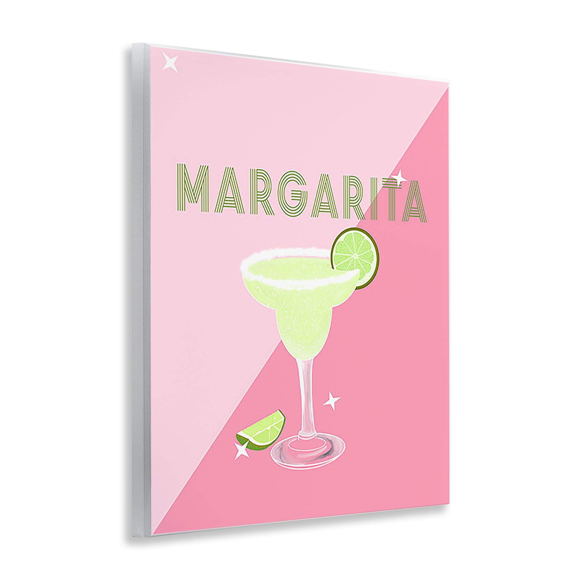 Stupell Industries Modern Margarita on Pink Food & Beverage Painting Unframed Art Print Wall Art, 11 x 14