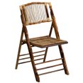 thumbnail image 1 of Flash Furniture X-62111-BAM-GG Folding Chair w/ Curved Back - Bamboo - Pack, 1 of 1